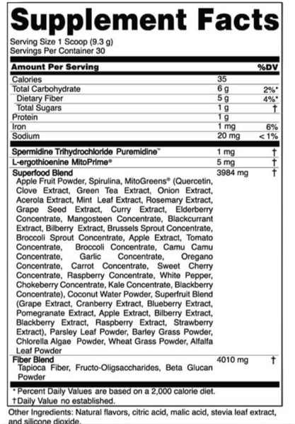 Pep Tonic Ingredients